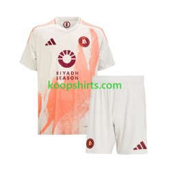 AS Roma Uit Tenue Kinder Voetbalshirts 2024-2025 Korte Mouwen