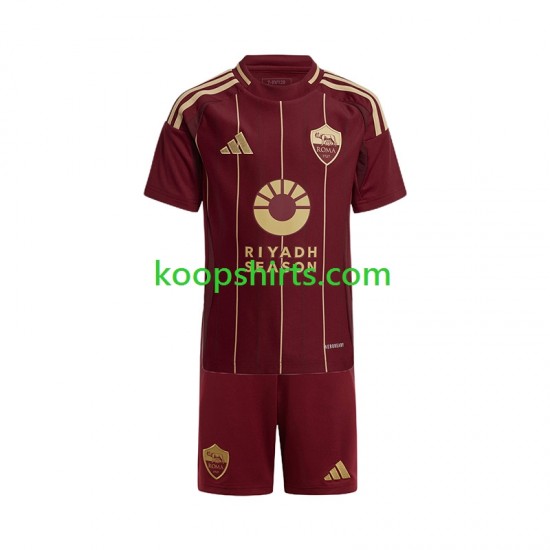 AS Roma Thuis Tenue Kinder Voetbalshirts 2024-2025 Korte Mouwen AS Roma Thuis Tenue Kinder Voetbalshirts 2024-2025 Korte Mouwen