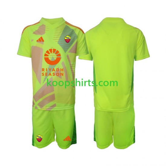 AS Roma Doelman Uit Tenue Kinder Voetbalshirts 2024-2025 Korte Mouwen AS Roma Doelman Uit Tenue Kinder Voetbalshirts 2024-2025 Korte Mouwen