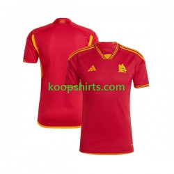 AS Roma Thuis Tenue Heren Voetbalshirts 2023-2024 Korte Mouwen