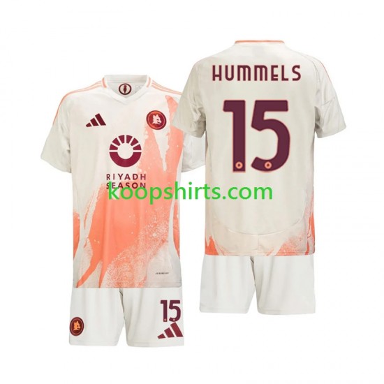 AS Roma Uit Tenue Kinder Voetbalshirts Mats Hummels 15 2024-2025 Korte Mouwen AS Roma Uit Tenue Kinder Voetbalshirts Mats Hummels 15 2024-2025 Korte Mouwen
