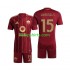 AS Roma Thuis Tenue Kinder Voetbalshirts Mats Hummels 15 2024-2025 Korte Mouwen