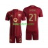 AS Roma Thuis Tenue Kinder Voetbalshirts Paulo Dybala 21 2024-2025 Korte Mouwen