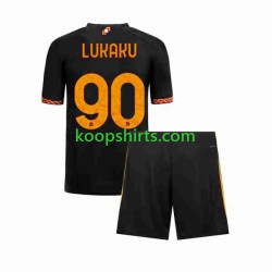 AS Roma Derde Tenue Kinder Voetbalshirts Romelu Lukaku 90 2023-2024 Korte Mouwen