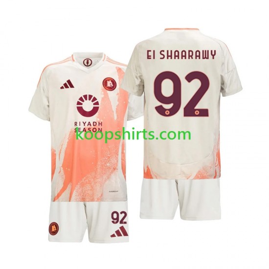 AS Roma Uit Tenue Kinder Voetbalshirts Stephan El Shaarawy 92 2024-2025 Korte Mouwen AS Roma Uit Tenue Kinder Voetbalshirts Stephan El Shaarawy 92 2024-2025 Korte Mouwen