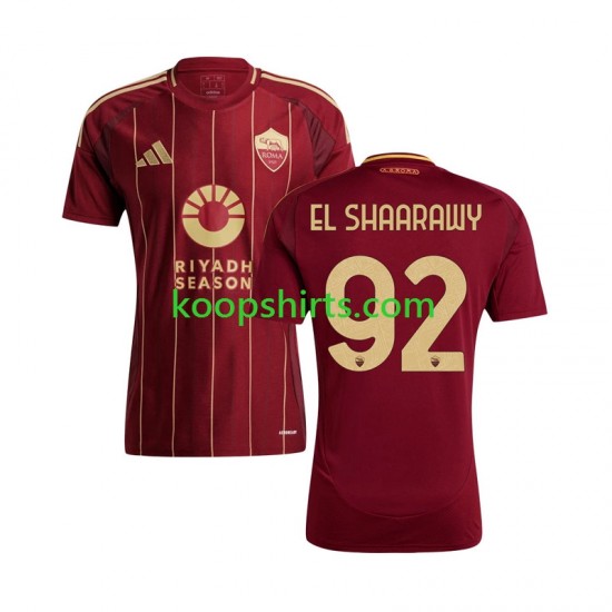 AS Roma Thuis Tenue Heren Voetbalshirts Stephan El Shaarawy 92 2024-2025 Korte Mouwen AS Roma Thuis Tenue Heren Voetbalshirts Stephan El Shaarawy 92 2024-2025 Korte Mouwen