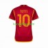AS Roma Thuis Tenue Heren Voetbalshirts Totti 10 2023-2024 Korte Mouwen