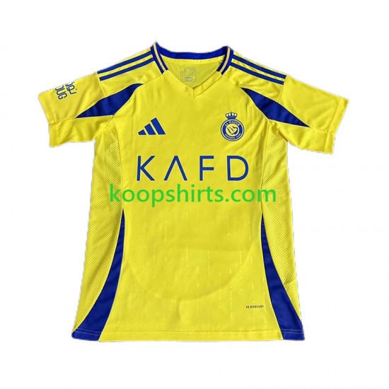 Thuis Tenue Heren Voetbalshirts Al Nassr 2024-2025 Korte Mouwen Thuis Tenue Heren Voetbalshirts Al Nassr 2024-2025 Korte Mouwen