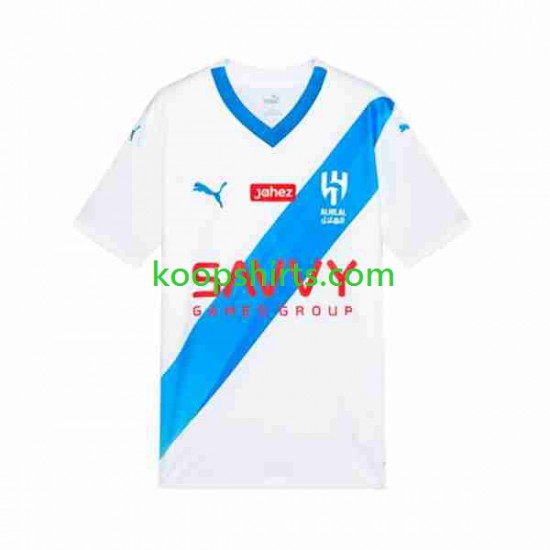 Uit Tenue Heren Voetbalshirts Al-Hilal 2023-2024 Korte Mouwen Uit Tenue Heren Voetbalshirts Al-Hilal 2023-2024 Korte Mouwen