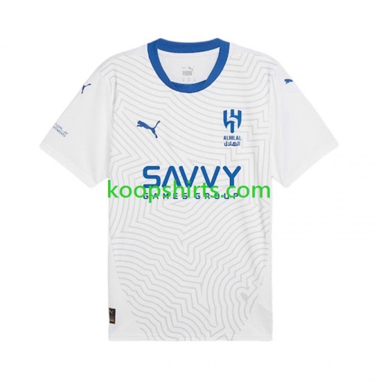 Uit Tenue Heren Voetbalshirts Al-Hilal 2024-2025 Korte Mouwen Uit Tenue Heren Voetbalshirts Al-Hilal 2024-2025 Korte Mouwen