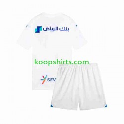 Uit Tenue Kinder Voetbalshirts Al-Hilal 2023-2024 Korte Mouwen