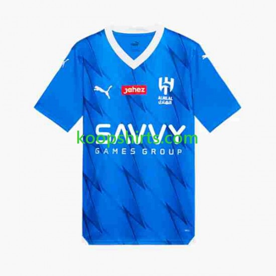 Thuis Tenue Heren Voetbalshirts Al-Hilal 2023-2024 Korte Mouwen Thuis Tenue Heren Voetbalshirts Al-Hilal 2023-2024 Korte Mouwen