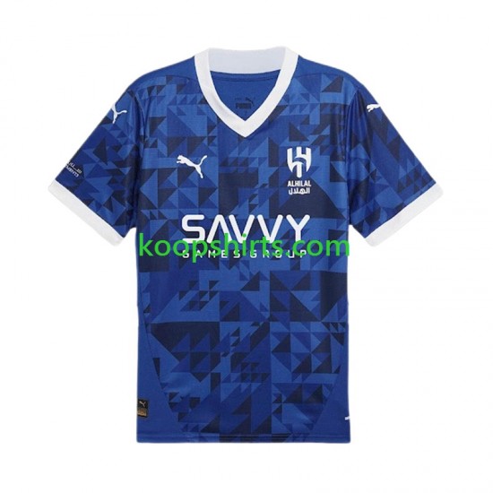 Thuis Tenue Heren Voetbalshirts Al-Hilal 2024-2025 Korte Mouwen Thuis Tenue Heren Voetbalshirts Al-Hilal 2024-2025 Korte Mouwen