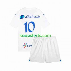 Uit Tenue Kinder Voetbalshirts Al-Hilal Neymar JR 10 2023-2024 Korte Mouwen