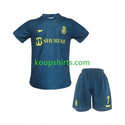Al-Ittihad Uit Tenue Kinder Voetbalshirts FC Ronlado 7 2022-2023 Korte Mouwen
