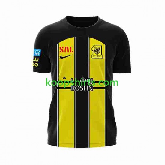 Al-Ittihad Thuis Tenue Heren Voetbalshirts 2023-2024 Korte Mouwen Al-Ittihad Thuis Tenue Heren Voetbalshirts 2023-2024 Korte Mouwen
