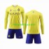 Al-Nassr Thuis Tenue Kinder Voetbalshirts 2023-2024 Lange Mouwen