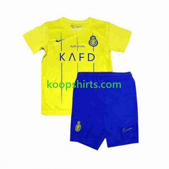 Al-Nassr Thuis Tenue Kinder Voetbalshirts 2023-2024 Korte Mouwen Al-Nassr Thuis Tenue Kinder Voetbalshirts 2023-2024 Korte Mouwen