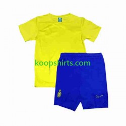 Al-Nassr Thuis Tenue Kinder Voetbalshirts 2023-2024 Korte Mouwen
