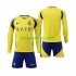 Al-Nassr Thuis Tenue Kinder Voetbalshirts 2024-2025 Lange Mouwen