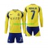 Al-Nassr Thuis Tenue Kinder Voetbalshirts Cristiano Ronaldo 7 2024-2025 Lange Mouwen