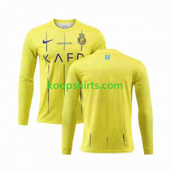Al-Nassr Thuis Tenue Heren Voetbalshirts 2023-2024 Lange Mouwen Al-Nassr Thuis Tenue Heren Voetbalshirts 2023-2024 Lange Mouwen