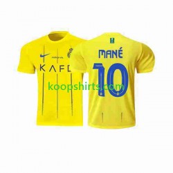 Al-Nassr Thuis Tenue Heren Voetbalshirts Mane 10 2023-2024 Korte Mouwen