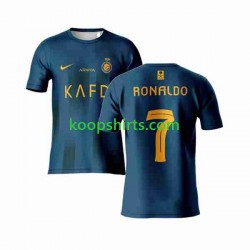 Al-Nassr Uit Tenue Heren Voetbalshirts Ronaldo 7 2023-2024 Korte Mouwen