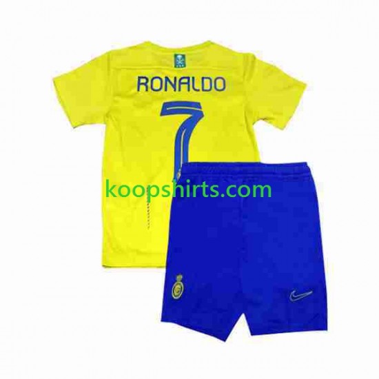 Al-Nassr Thuis Tenue Kinder Voetbalshirts Ronaldo 7 2023-2024 Korte Mouwen Al-Nassr Thuis Tenue Kinder Voetbalshirts Ronaldo 7 2023-2024 Korte Mouwen
