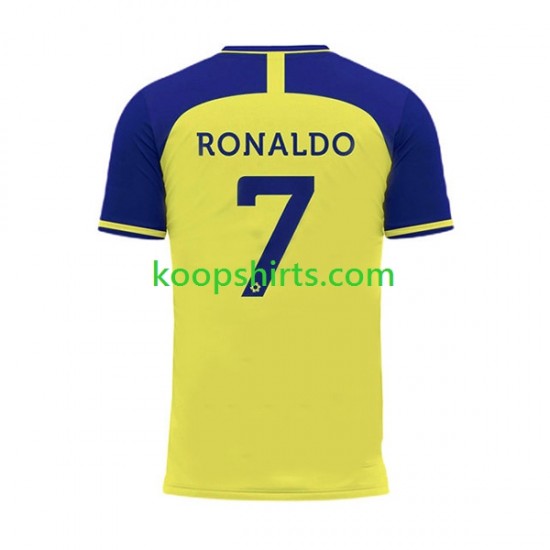 Al-Nassr Thuis Tenue Heren Voetbalshirts Ronaldo 7 2022-2023 Korte Mouwen Al-Nassr Thuis Tenue Heren Voetbalshirts Ronaldo 7 2022-2023 Korte Mouwen
