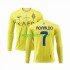 Al-Nassr Thuis Tenue Heren Voetbalshirts Ronaldo 7 2023-2024 Lange Mouwen