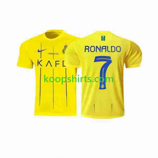 Al-Nassr Thuis Tenue Heren Voetbalshirts Ronaldo 7 2023-2024 Korte Mouwen Al-Nassr Thuis Tenue Heren Voetbalshirts Ronaldo 7 2023-2024 Korte Mouwen