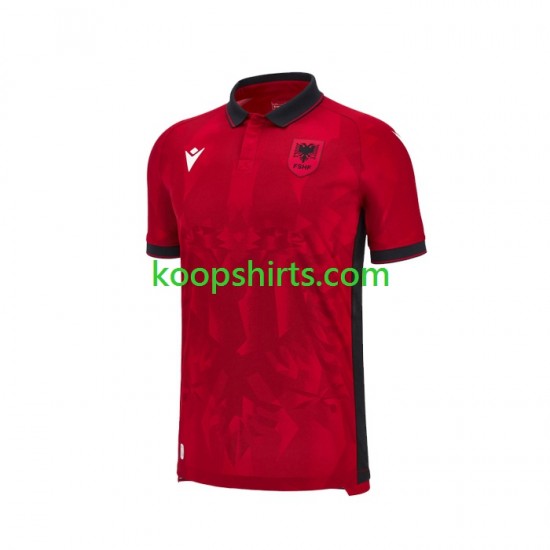 Albanië Thuis Tenue Heren Voetbalshirts 2023 Korte Mouwen Albanië Thuis Tenue Heren Voetbalshirts 2023 Korte Mouwen
