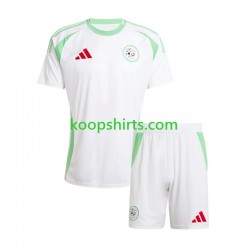 Algerije Thuis Tenue Kinder Voetbalshirts 2024-2025 Korte Mouwen