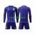 WK 2022 Argentinië Uit Tenue Kinder Voetbalshirts 3 Stars Lange Mouwen