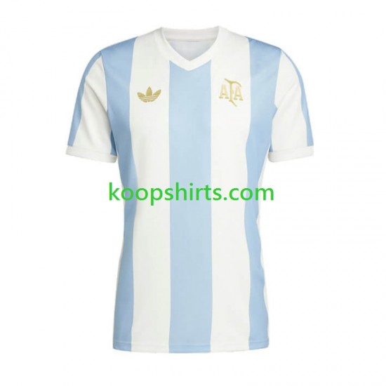 Argentinië Thuis Tenue Heren Voetbalshirts 50 Anniversary Korte Mouwen Argentinië Thuis Tenue Heren Voetbalshirts 50 Anniversary Korte Mouwen