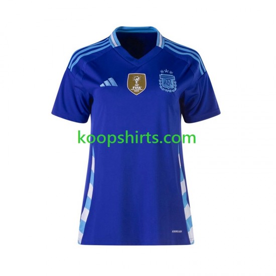 Argentinië Uit Tenue Dames Voetbalshirts 2024 Korte Mouwen Argentinië Uit Tenue Dames Voetbalshirts 2024 Korte Mouwen
