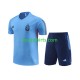 Argentinië Blauw Voetbal training shirt en shorts 2023-2024 Argentinië Blauw Voetbal training shirt en shorts 2023-2024