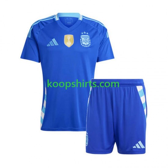Argentinië Uit Tenue Kinder Voetbalshirts Copa America 2024 Korte Mouwen Argentinië Uit Tenue Kinder Voetbalshirts Copa America 2024 Korte Mouwen