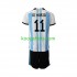 WK 2022 Argentinië Thuis Tenue Kinder Voetbalshirts Di Maria 11 Korte Mouwen