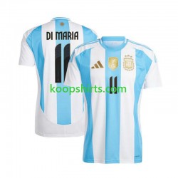 Argentinië Thuis Tenue Heren Voetbalshirts Di Maria 11 Copa America 2024 Korte Mouwen