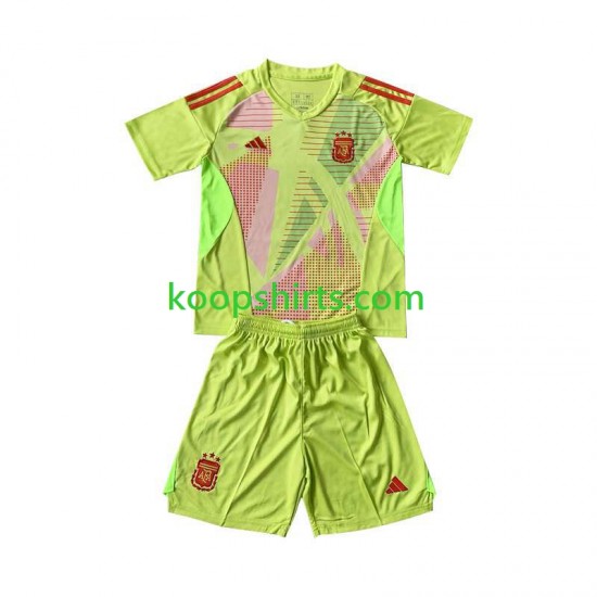 Argentinië Doelman Uit Tenue Kinder Voetbalshirts 2024 Korte Mouwen Argentinië Doelman Uit Tenue Kinder Voetbalshirts 2024 Korte Mouwen
