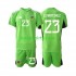 WK 2022 Argentinië Doelman Thuis Tenue Kinder Voetbalshirts Emiliano Martinez 23 Korte Mouwen