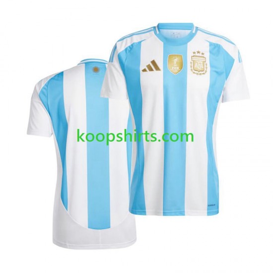 Argentinië Thuis Tenue Heren Voetbalshirts Copa America 2024 Korte Mouwen Argentinië Thuis Tenue Heren Voetbalshirts Copa America 2024 Korte Mouwen