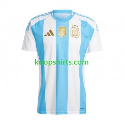 Argentinië Thuis Tenue Heren Voetbalshirts Copa America 2024 Korte Mouwen