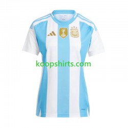 Argentinië Thuis Tenue Dames Voetbalshirts Copa America 2024 Korte Mouwen