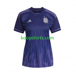 WK 2022 Argentinië Uit Tenue Dames Voetbalshirts Korte Mouwen