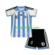 Argentinië Retro Thuis Tenue Kinder Voetbalshirts Maradona 10 2006 Korte Mouwen