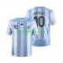 Argentinië Retro Thuis Tenue Heren Voetbalshirts Maradona 10 2006 Korte Mouwen