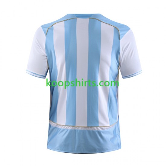 Argentinië Retro Thuis Tenue Heren Voetbalshirts 2006 Korte Mouwen